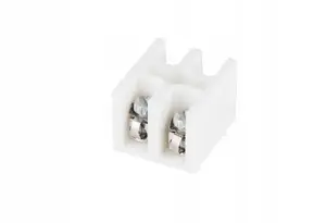 Винтовая клеммная колодка LZ-B4/2, 2-полюсная, белая, с защитной шайбой