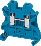 Schneider Electric NSYTRV42BL 2-conductor terminal block 4mm2 blue