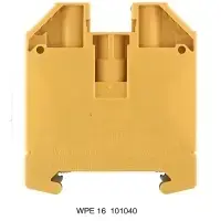 Weidmüller 1010400000 Protective Earth Terminal Block, Green and Yellow