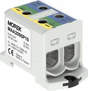 MOREK OTL-PEN95 Universal Terminal Block 2xAl/Cu 6-95mm² 1000V for TN-C-S Systems