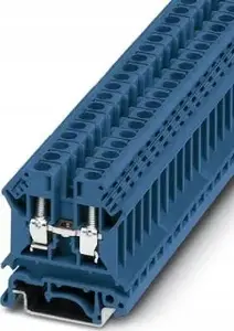 Phoenix Contact TB 6 I BU Essential 2-Conductor Terminal Block, 6mm², 41A, 800V, Blue