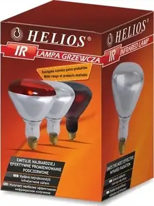 Helios Infrared Heat Lamp R125 E40 375W 230V Hard Glass
