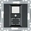 Hager Lumina Double Keystone Jack Plate, Black, WL2323