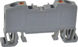 ONKA Elektrik OPK universāls atsperu spaiļu bloks 4mm2 pelēks