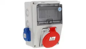 Spamel SB-074605-S0060-54 Power Distribution Board 5x32A and 2x3x16A, 32A Rated Current, IP54
