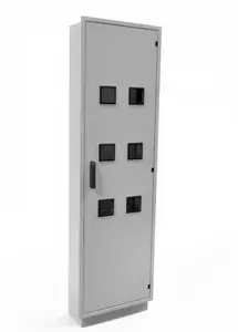 Alfako ALFA-TL-12,0-OZ Surface-Mounted Meter Cabinet for 12 Three-Phase Meters with Individual Sealing
