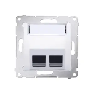 Kontakt-Simon DKP2S.01/11 Double Keystone Telecommunication Socket Outlet, White