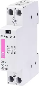 ETI R25-20 Modular Contactor 25A 24V 2NO