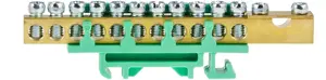 Клеммная колодка Incobex 11x16 мм2 и 1x35 мм2, зеленая
