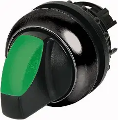 Eaton M22S-WRLK-G Toggle Switch, Black and Green