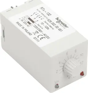 Schneider Electric RTX-132 Time Delay Relay, 2P, 5A, 10-120s, 220-230V AC/DC