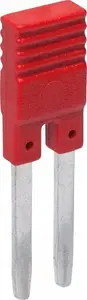 Relpol ZGZP-2 RD 2-pole inter-track jumper for push-in sockets, red
