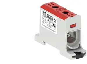 Универсальная клемма MOREK OTL95, 1xAl/Cu 6-95мм2, 1000В AC/1500В DC, красная