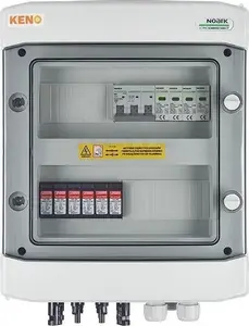Распределительный щит Keno DC+AC для 2 PV-цепей и 2 MPPT с защитой от перенапряжения 1000В типа 2 и 3-фазной защитой AC 25А