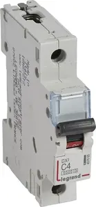 Legrand S301 DX3 Miniature Circuit Breaker 1P 4A C-Curve 6kA