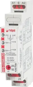 Бистабильное реле Relpol RPB-2ZSMI-UNI, последовательное, 2НО 16А, 12-240В AC/DC с памятью