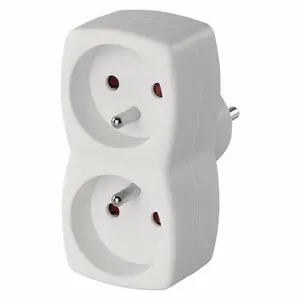 EMOS P0028N Power Plug Adapter, 250V, 16A, White