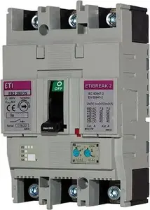 Автоматический выключатель Eti-Polam EB2 160/3S 4P 160A 36кА с термомагнитным расцепителем