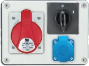 Стационарный распределительный щит Pawbol R-BOX 190 1x16A/5P 1x250V с выключателем 0/1 IP44