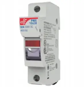 MOREK PMX 1P Fuse Disconnector for 10x38 Fuses, 1000V DC, 32A, with Indicator for PV Systems