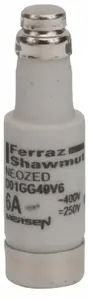 Mersen D01 gG Fuse Link 6A 400VAC/250VDC