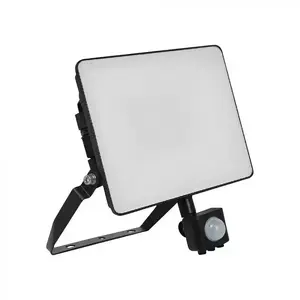 V-TAC FLUXI MC LED Floodlight with Motion Sensor 30W 3600lm 4000K IP65 Black
