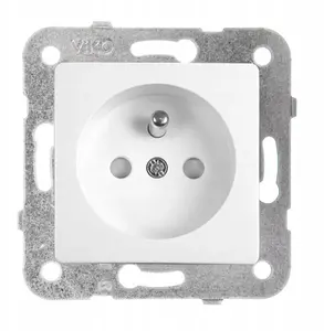 Panasonic LINNERA S Grounded Socket with Shutter, White