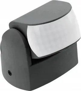 GTV CR-9 Mini kustības sensors, 1200W, 220-240V, 180/360 grādi, 12m, IP65, melns