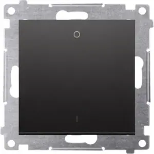 Kontakt-Simon Simon 54 Double-Pole Switch Module, 10AX 250V, Quick Connect, Matte Black