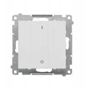 Двойной выключатель Kontakt-Simon TW2.01/114 10 AX 250 В~ с быстрозажимными клеммами, матовый светло-серый