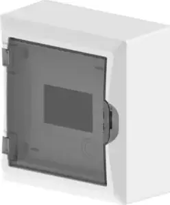 Распределительный щит ELEKTROPLAST ECONOMIC BOX RN 1/6 накладной, 1x6 модулей, IP40, белая дверца, с клеммами N+PE