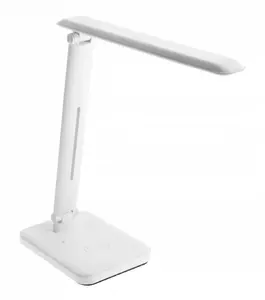 GTV IZUKA LED Desk Lamp, 6W, 400lm, CCT, Wireless Charger, White