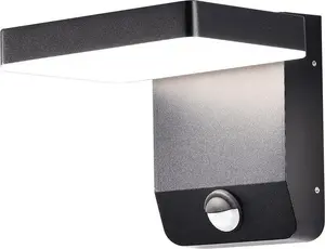 V-TAC VT-11020S LED Wall Light, 17W, Motion Sensor, IP65, Warm White, 2520lm, Black