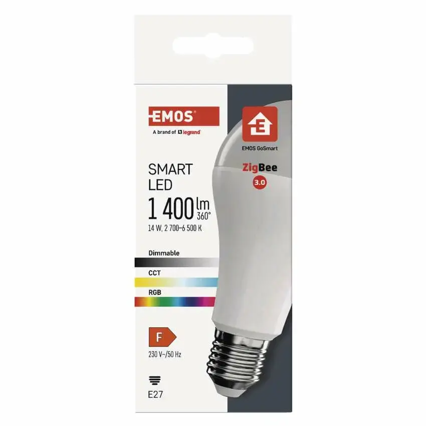 Умная LED лампа EMOS ZQZ516R E27 14 Вт ZigBee Photo 4