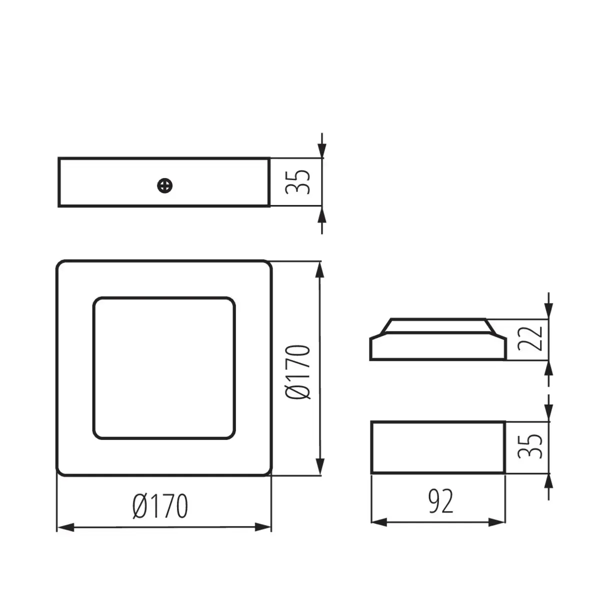 Kanlux KANTI V2LED 12W griestu gaismeklis Photo 5