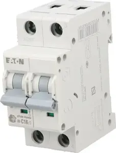 Eaton xPole Home HN-C16/2 automātiskais slēdzis 2P 16A 6kA C-raksturlīkne