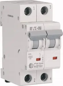 Автоматический выключатель Eaton HN-B10/2 10A 2-полюсный 6кА