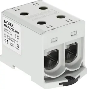 Универсальный клеммный зажим MOREK OTL240-2, 2xAl/Cu 35-240мм2, 1000В, серый