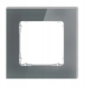 Karlik ICON Universal Single Square Frame, Glass, Graphite/White