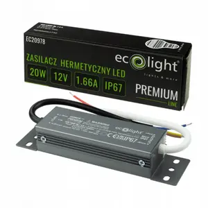 Герметичный блок питания Eco Light PREMIUM 20 Вт 12 В