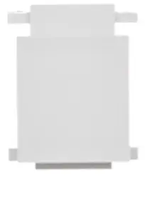 Kontakt-Simon RJ45/RJ12 Port Blanking Insert for Data Socket Cover, Matte Light Gray