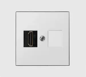 ELEKTROPLAST Vestra Single HDMI Multimedia Socket, Flush-Mounted, IP20, White