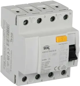 Дифференциальный выключатель Kanlux KRD10-4/40/30-B 4P 40A 30мА тип B