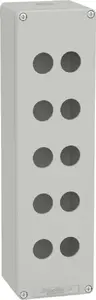 Schneider Electric Harmony XAP Empty Control Station, 10 Cut-outs, Grey