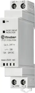Finder 77.01.9.024.9024 Modular SSR Relay, 1 NO Contact, 15A, 24V DC Control
