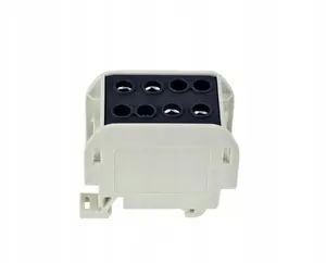 Incobex ZGX vienpolu spaiļu bloks 1x70/2x50 mm2 melns Al/Cu vadītājiem