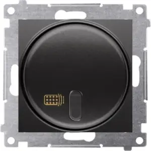 Kontakt-Simon Simon 54 Remote Control Switch Module 8(2)A 230V, Matte Black, 3-Wire Installation