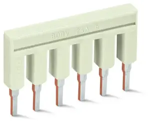 Wago 2002-406 Jumper Bar for Terminal Blocks, 6-Way, 25A