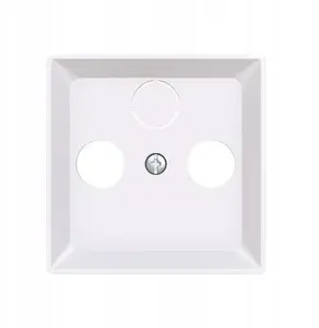 ABB ZONI Double Cover for TV-R / TV-R-SAT Socket, White