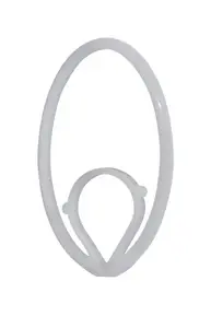 Simet F-Clip kabeļu skava 83187003 balta 50 gab.